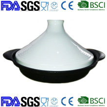Cast Iron Moroccan Tajine Pot with Cone Lid LFGB, BSCI, FDA Approved